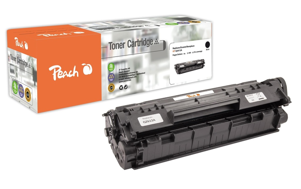Peach Toner HP Nr. 12A (Q2612A) noir