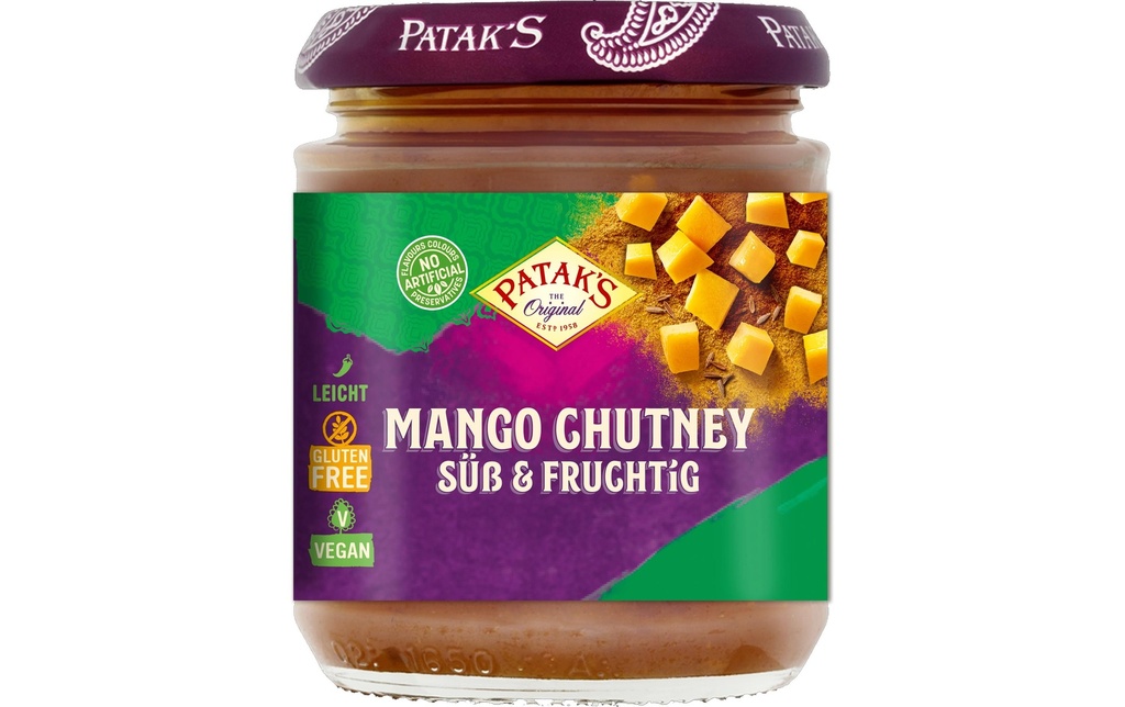 Pataks Chutney de mangue 210 g