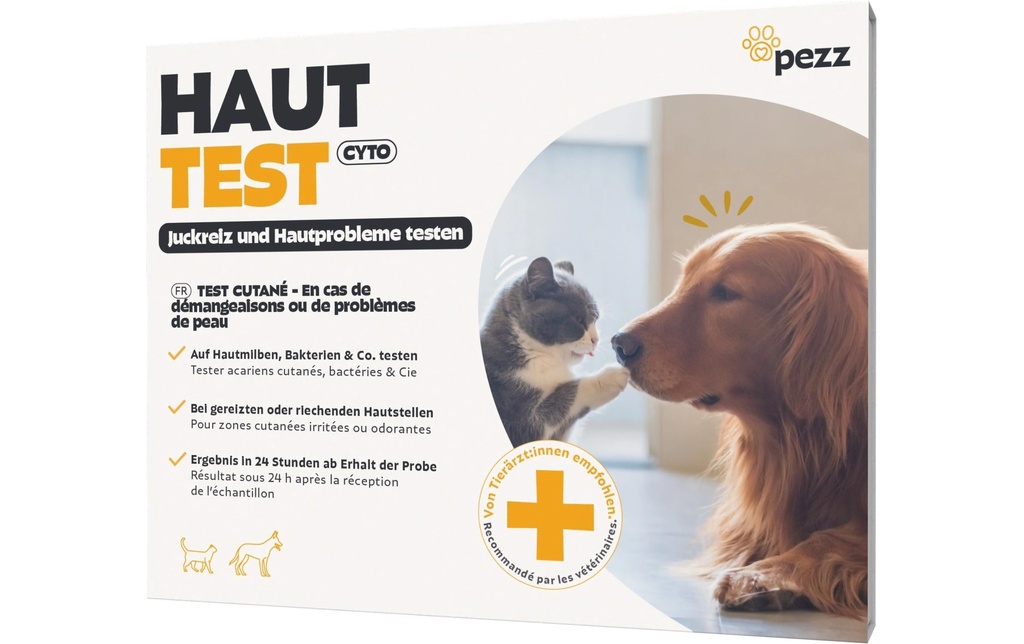 pezz Test de la peau et des démangeaisons pour chiens et chats