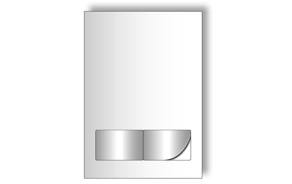 DATAFORM Flles A4 90g blan.+cart.intégr (100 pces)