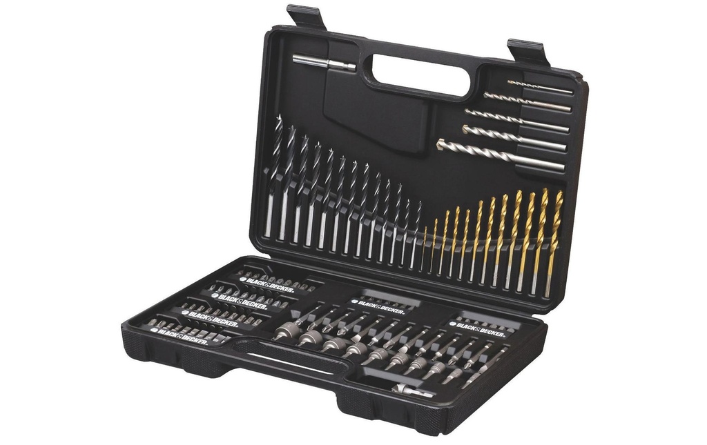 BLACK+DECKER Kits de forets et de bits A7200 109 pièces