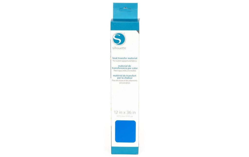 Silhouette Film thermocollant 30.5 cm x 90 cm Bleu, lisse