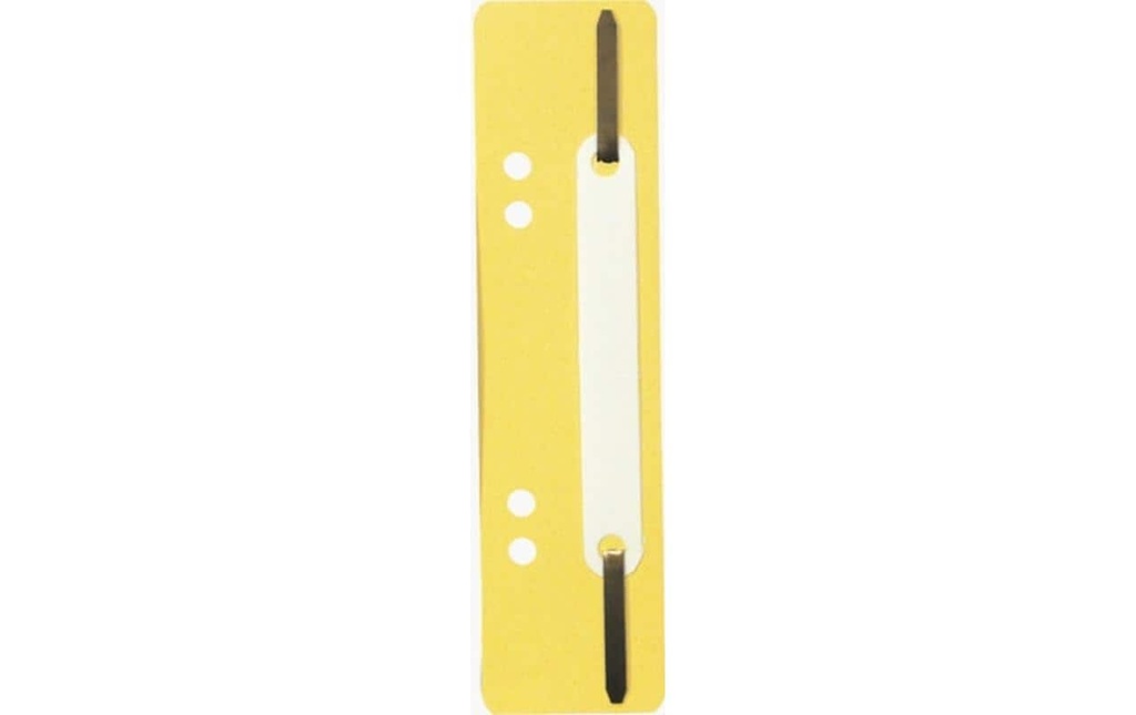 Exacompta Bandes de reliure avec double perforation, 25 pièces, jaune
