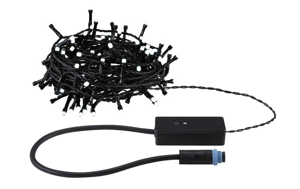 Paulmann Guirlande lumineuse LED Plug & Shine Yuna 12.4 m, RGB, noir