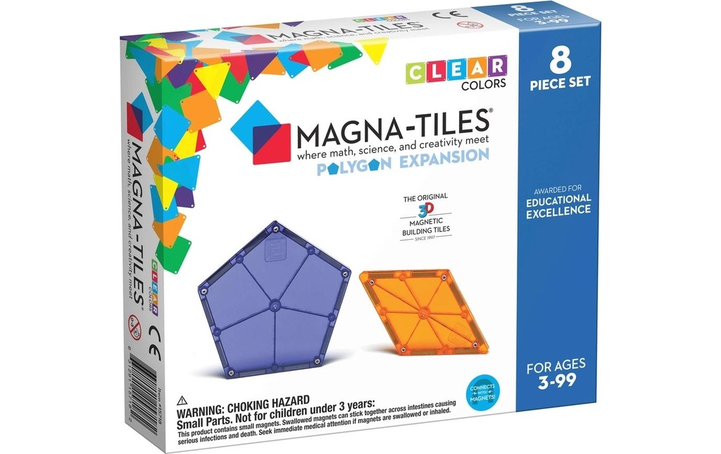Magna-Tiles Modèle construction Kit d'extension Polygones