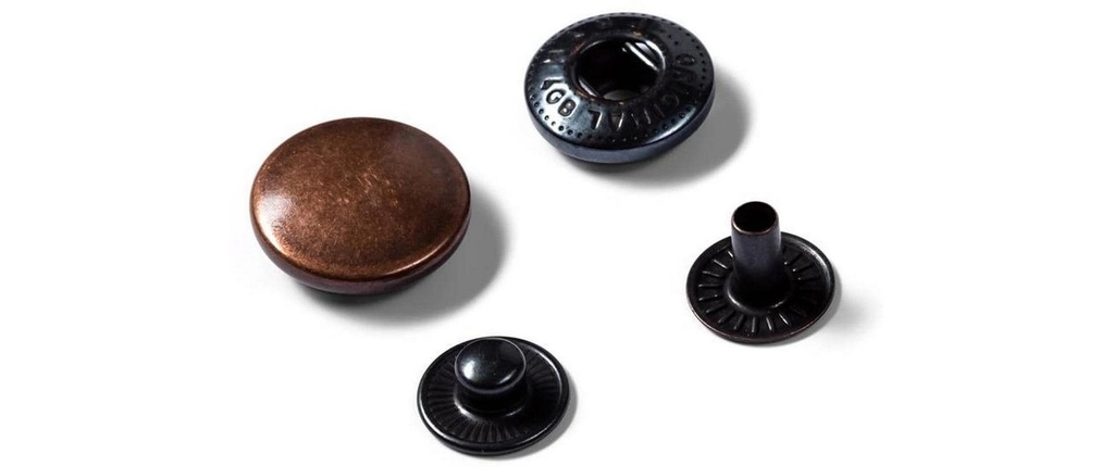Prym Bouton 10 pièces, vieux cuivre