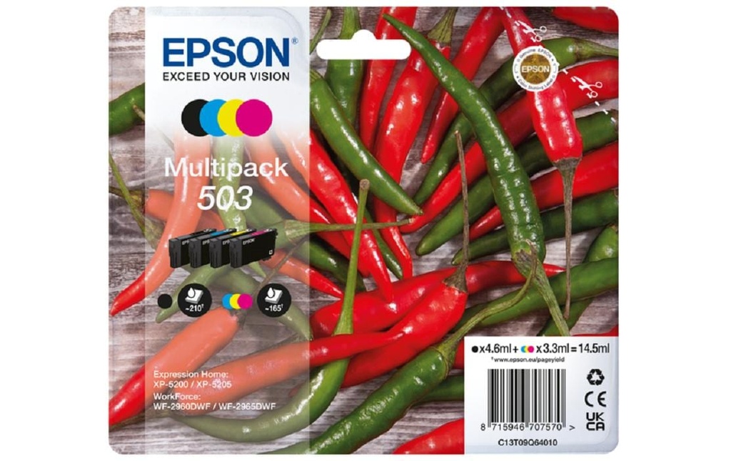 Epson Encre Multipack 503 Magenta/Yellow/noir/Cyan