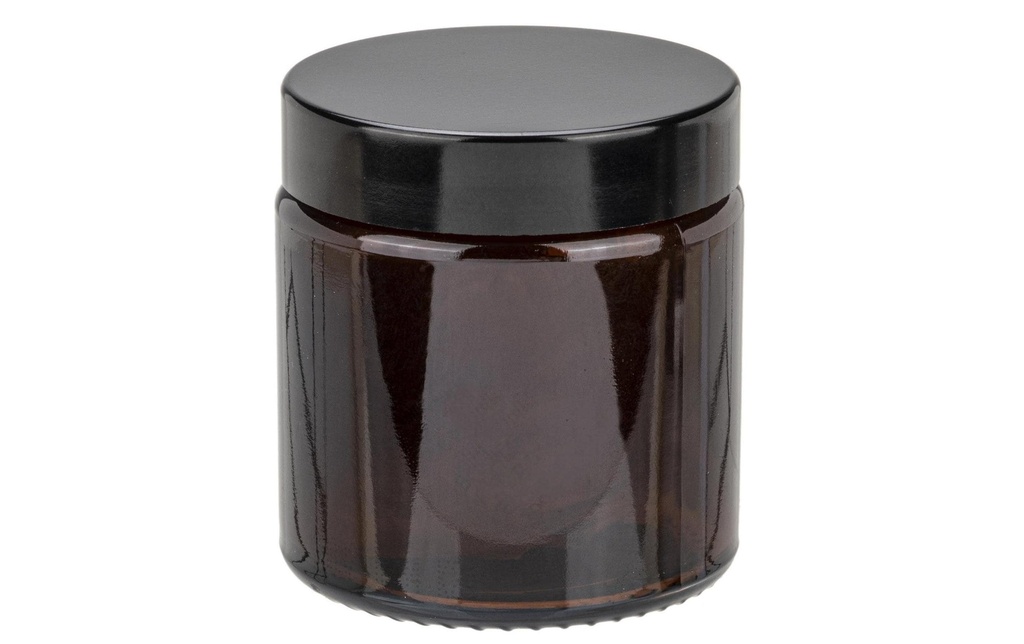 Glorex Boîte et emballage Creuset en verre 120 ml, brun