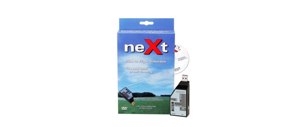 RCWare Simulateur de vol RC neXt CGM avec RX2SIM