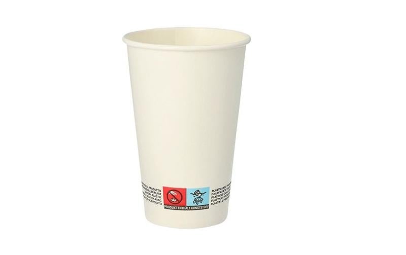 Papstar Gobelets jetables Pure 300 ml, 50 Pièce/s, Blanc