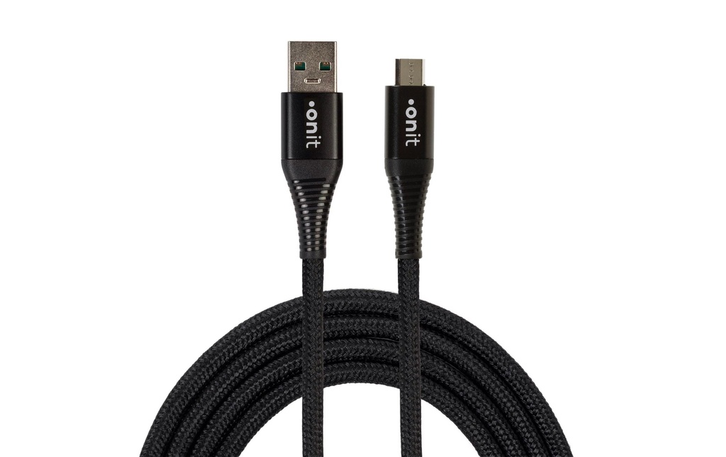 onit Câble USB 2.0 10 W, USB-A - Micro-USB B, 1.2 m, Noir