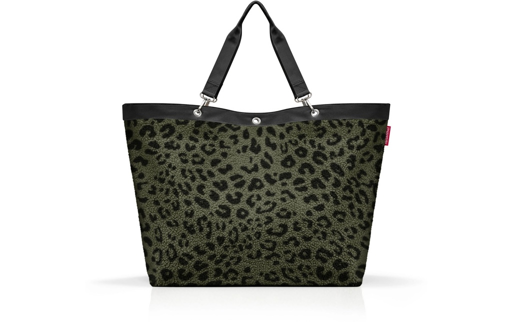 Reisenthel Sac à provisions Shopper XL 35 l, Noir/Vert foncé