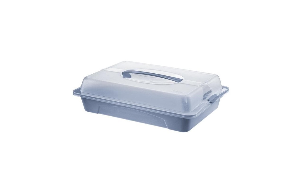 Rotho Boîte de transport pour gâteau Cool & Fresh Bleu/Transparent