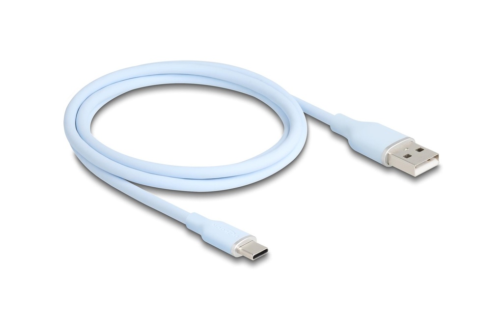 Delock Câble USB 2.0 Silicone USB-A - USB-C 1 m