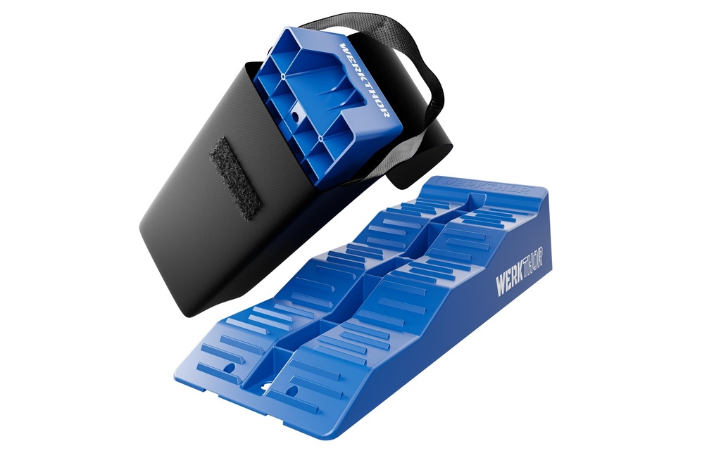 Werkthor Cales d'accès plates Lot de 2, bleu