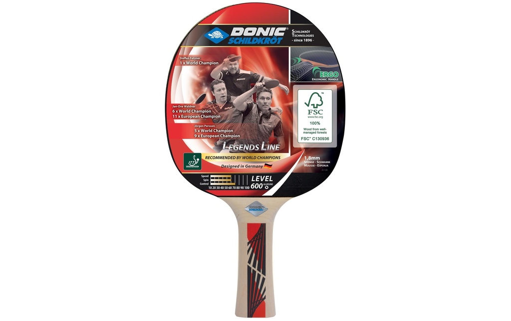 DONIC Schildkröt Raquette de ping-pong Legends 600