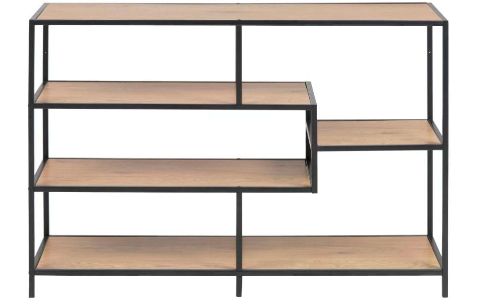 AC Design Étagère Seaford 114 x 35 x 78 cm, Noir/Nature