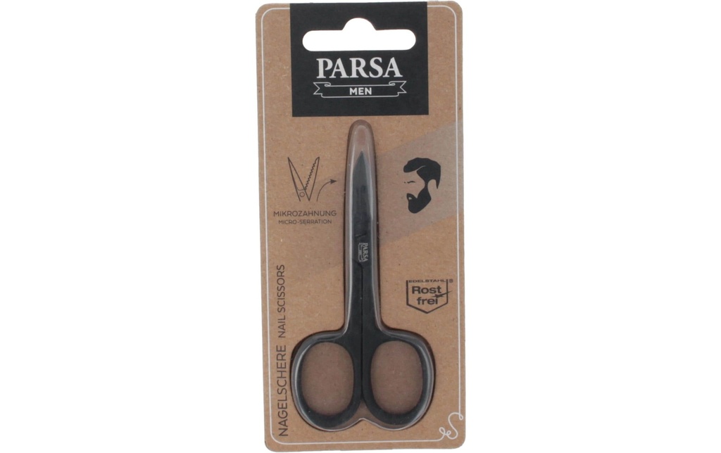 Parsa Beauty Ciseaux à ongles pour hommes Noir