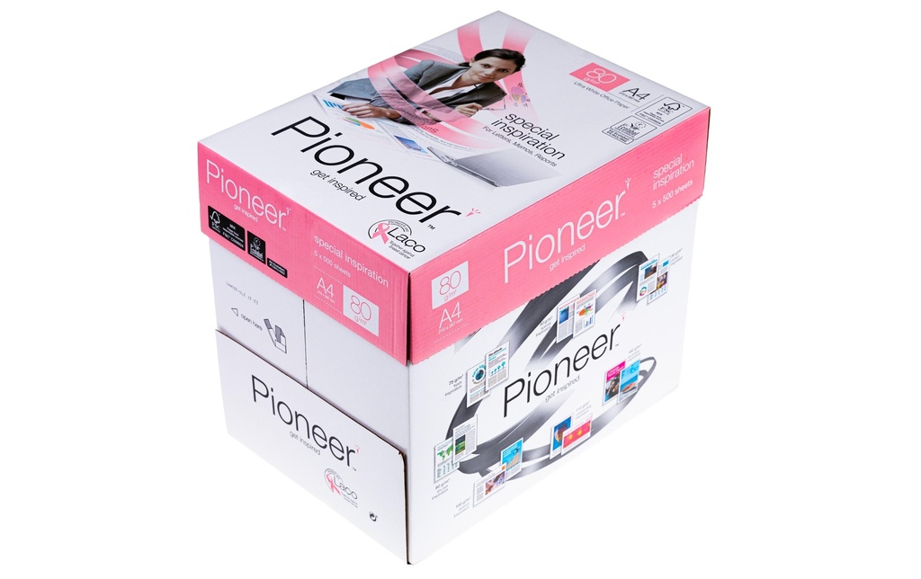 Pioneer Papier pour photocopie Pioneer A4 Extra-blanc 2500 Pièce/s