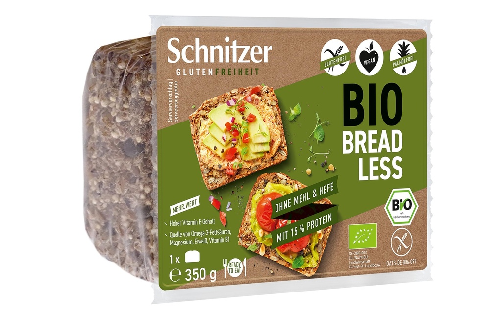 Schnitzer Bio Pain aux graines sans farine ni levure 350 g