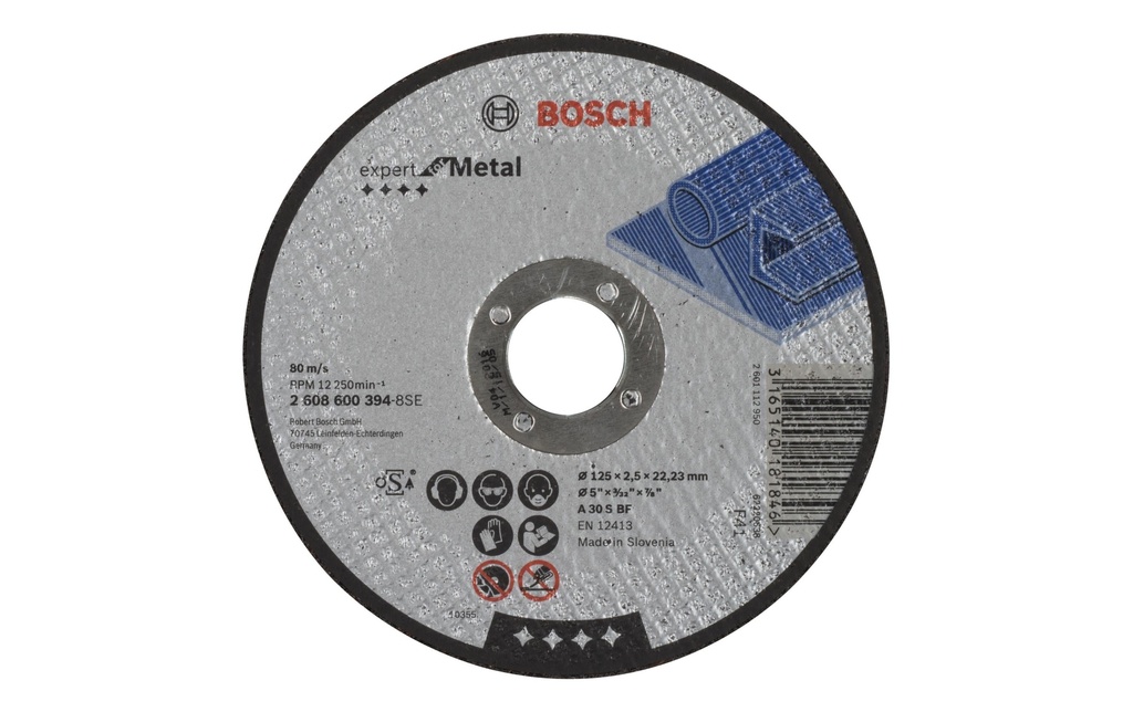 Bosch Professional Disque à trancher droit Expert for Metal, 125 x 2.5 mm