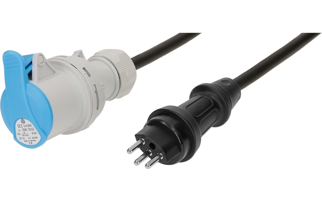 maxCAMP Câble adaptateur H07RN-F3G1.5 Typ 23 IP55/CEE16-3 0.5 m