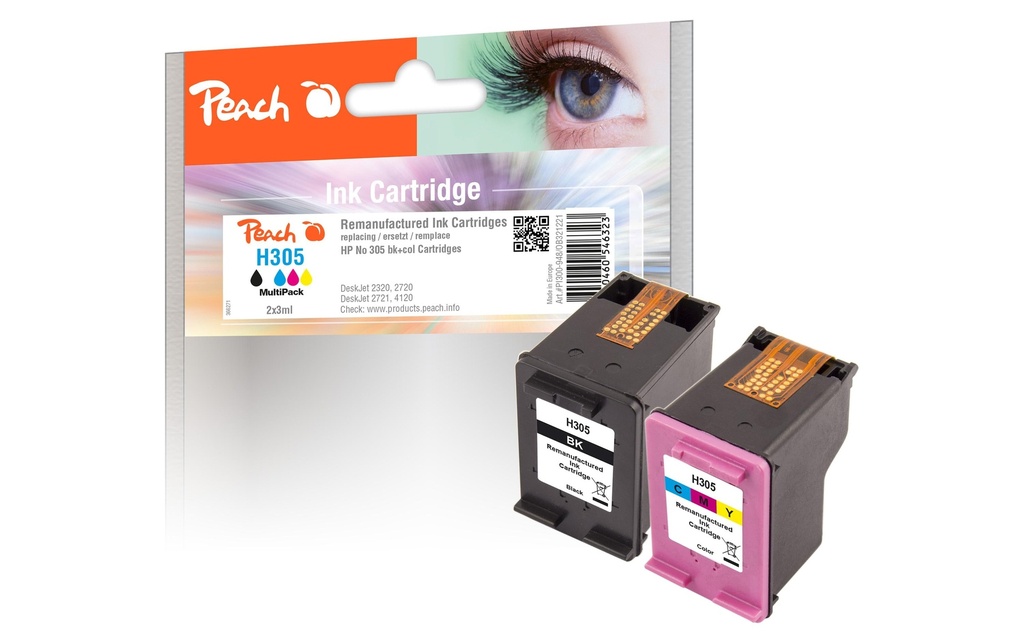 Peach Encre HP Nr. 305 1x noir, 1x couleur