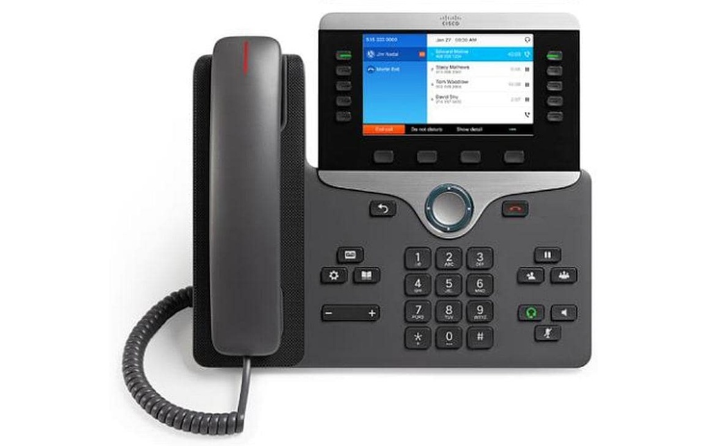 Cisco Téléphone de bureau 8841 Noir
