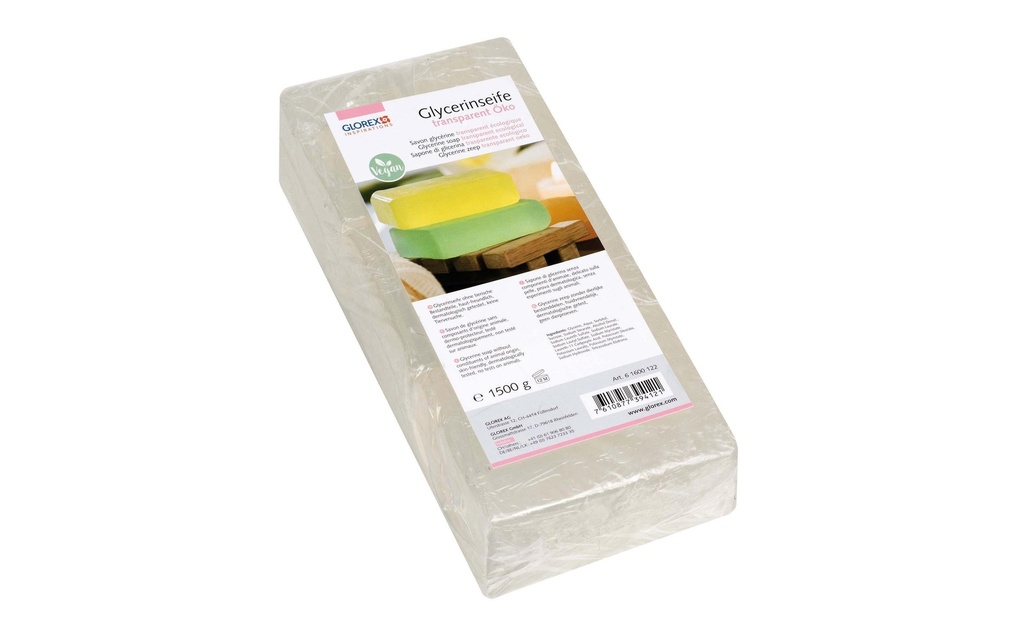 Glorex Savon à la glycérine Éco Transparent, 1500g