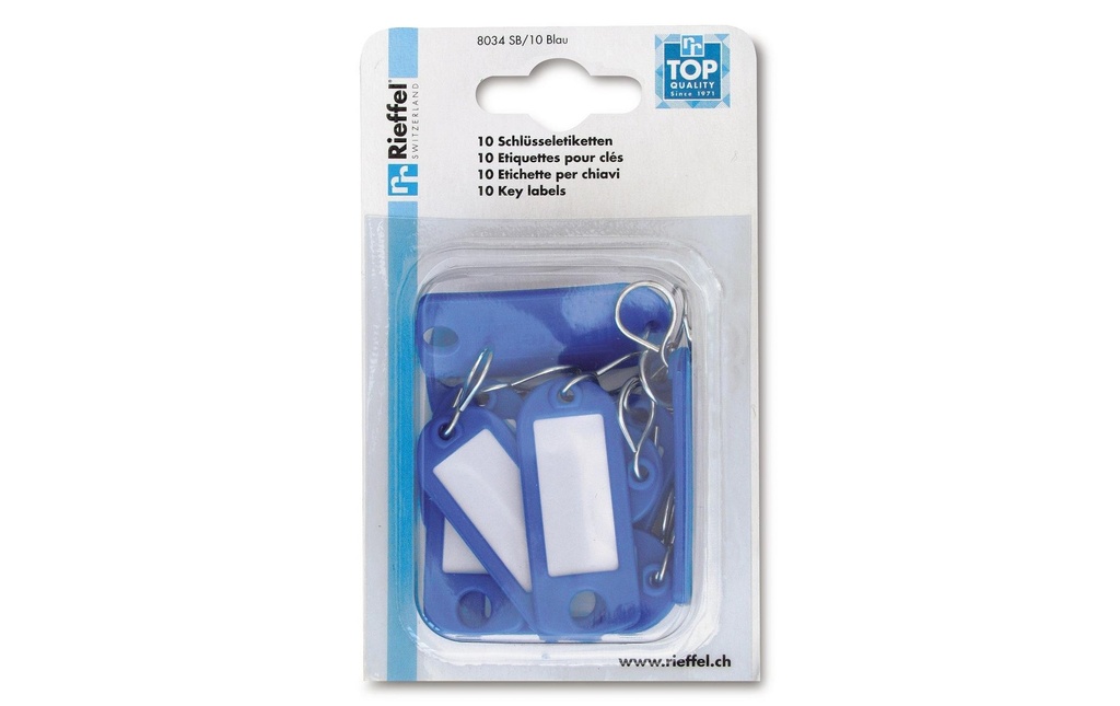 [293803103] RIEFFEL Porte-clés 8034 bleu (10 pces)