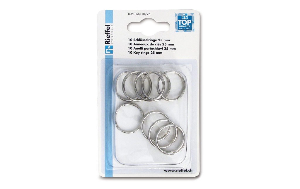 [293805025] RIEFFEL Anneaux pour clés 25mm (10 pces)