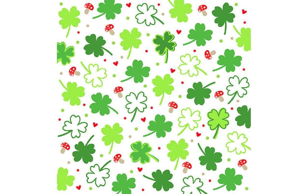 Braun + Company Serviettes en papier Lucky Day 33 cm x 33 cm, 20 Pièce/s