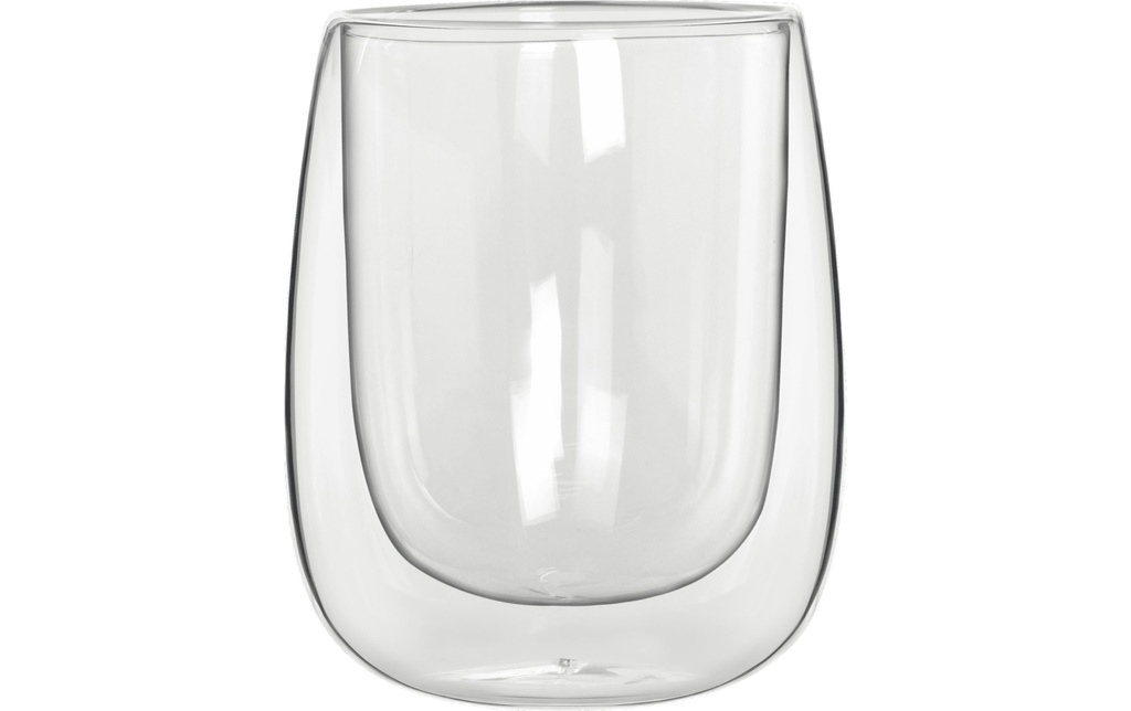 Bialetti Gobelet Verona 250 ml, 2 Pièce/s, Transparent