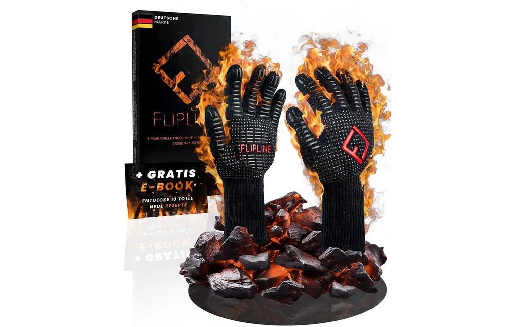 Flipline Gant pour le grill M Noir