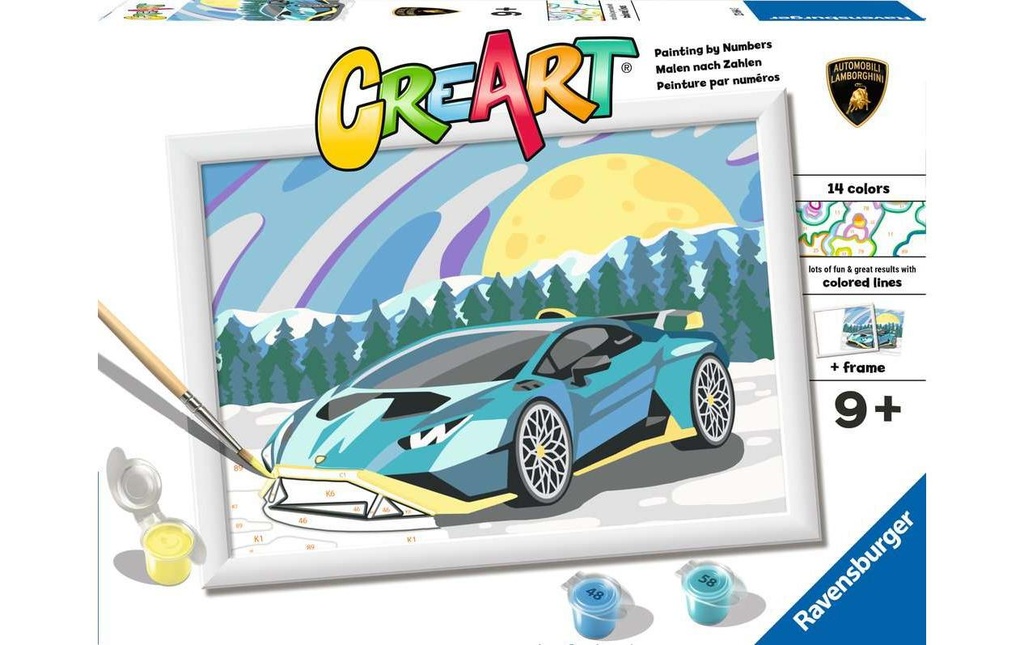 Ravensburger Peinture avec chiffres CreArt: Blue Lamborghini