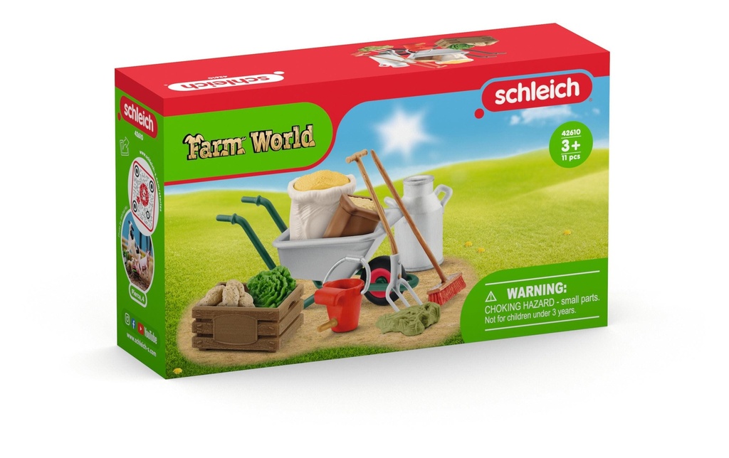 Schleich Farm World Accessoires pour l'entretien des écuries