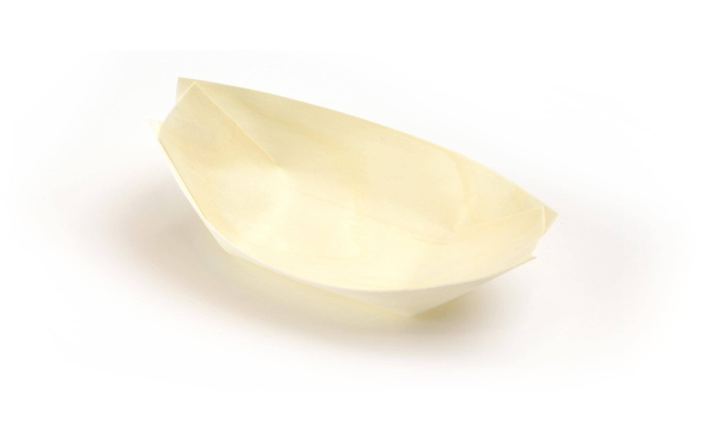 Sier Coupelle à amuse-bouches bateau en bois 7 x 11 cm, 100 Pièce/s