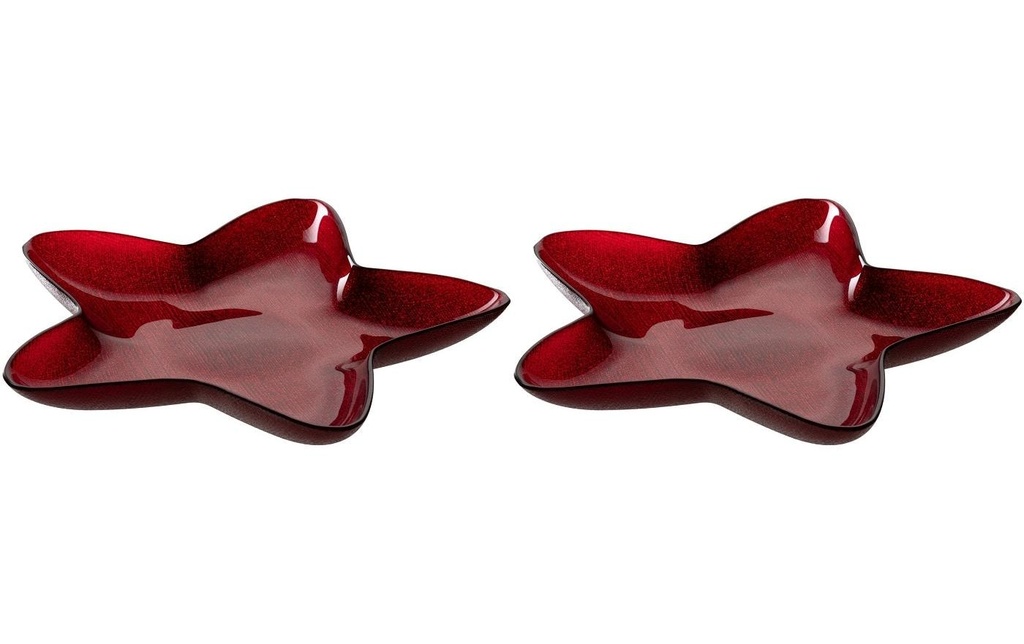 LEONARDO Coupe Palazzo 29 cm, 2 pièces, rouge