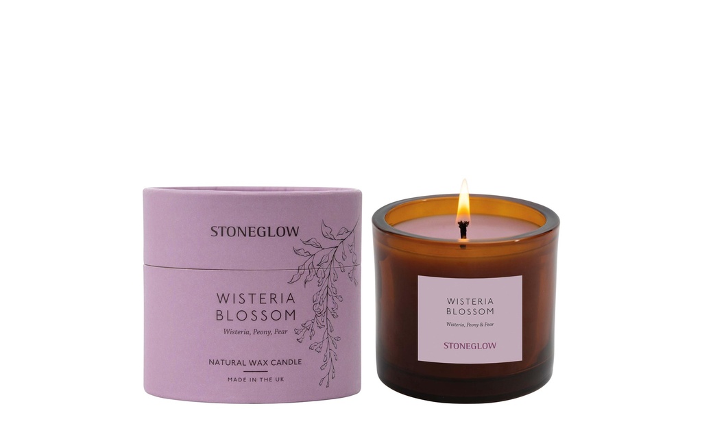 Stoneglow Bougie parfumée Wisteria Blossom 200 g