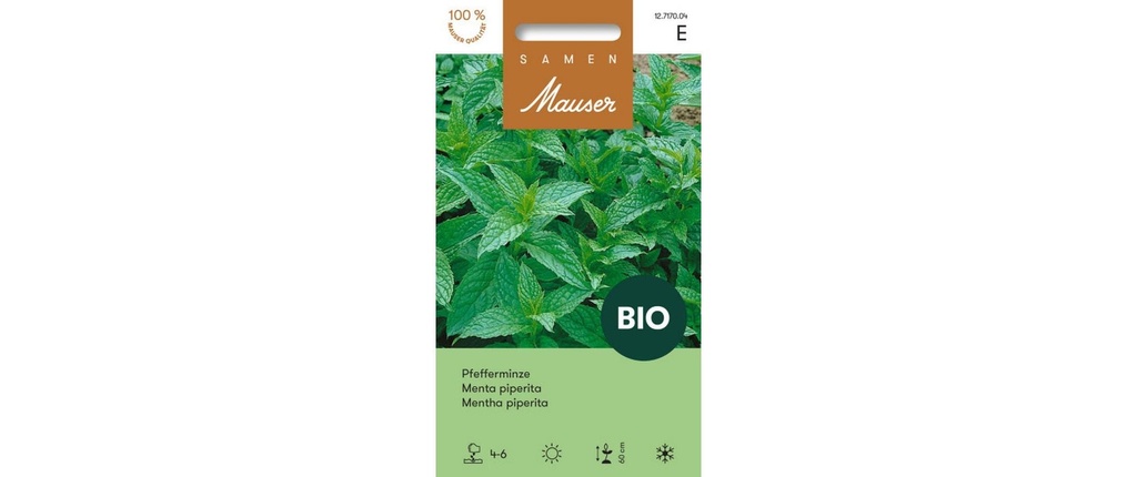Samen Mauser Semence Menthe poivrée BIO