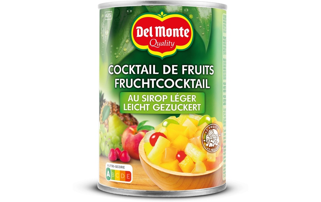 Del Monte Boîte Cocktail de fruits légèrement sucré 250 g