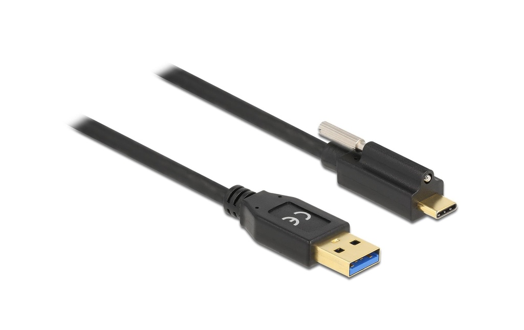 Delock Câble USB 3.1 Vis en haut USB-A - USB-C 1.5 m