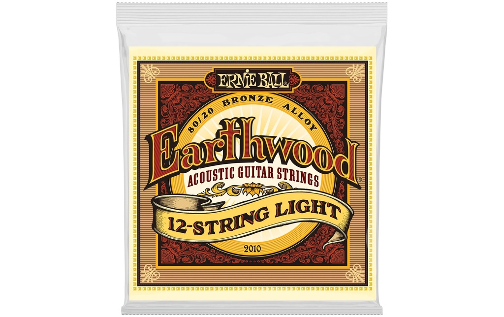 Ernie Ball Cordes de guitare 2010 Earthwood Bronze – Light 9-46