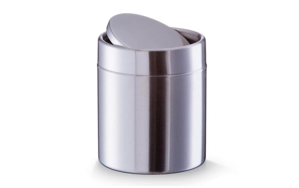 Zeller Present Poubelle de table 1.45 l, Argenté