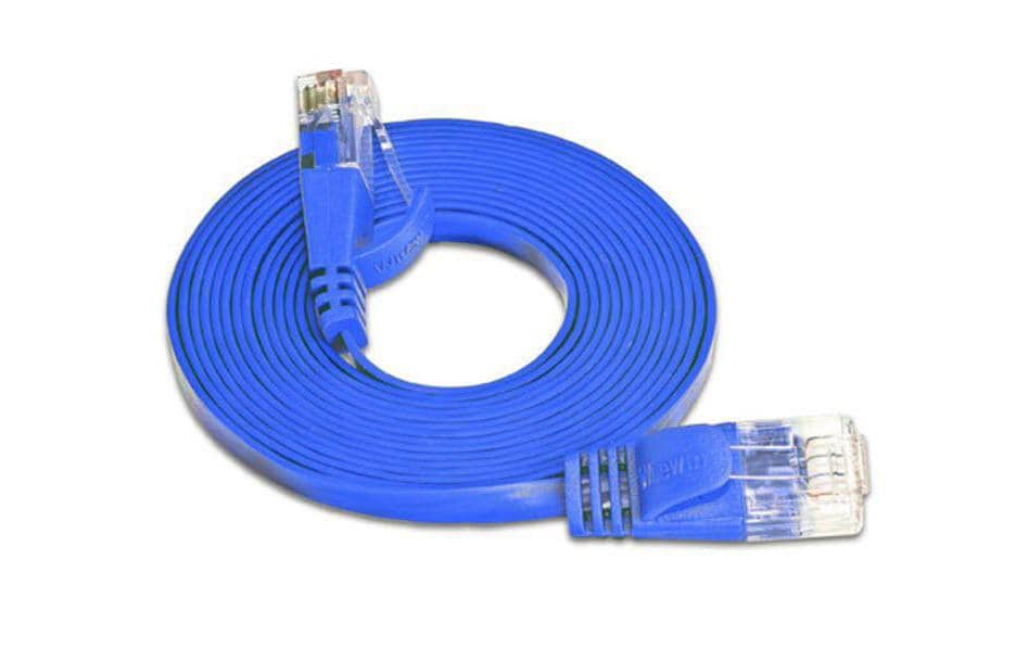 SLIM Câble patch slim RJ-45 - RJ-45, Cat 6, UTP, 3 m, Bleu