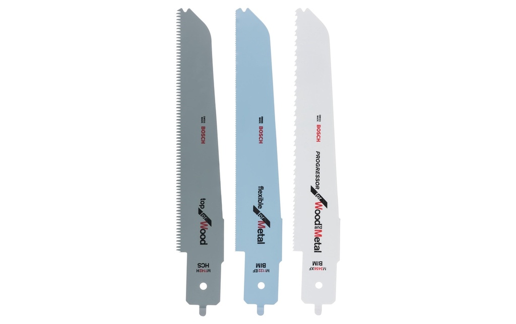 Bosch Professional Lames de scie sabre 3 pièces