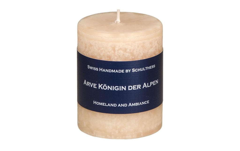 Schulthess Kerzen Bougie parfumée Arve Königin der Alpen 8 cm