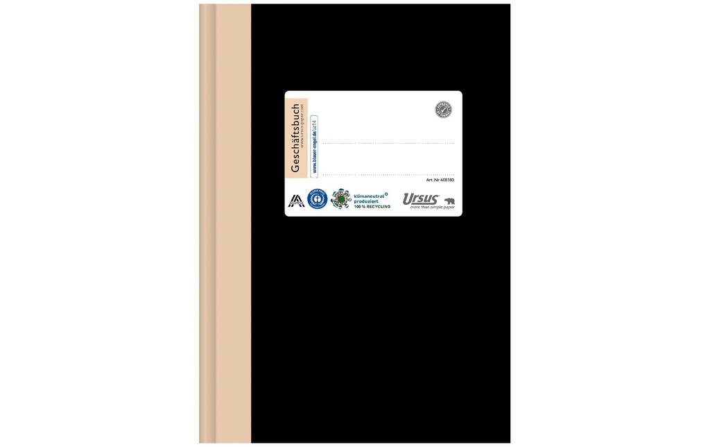 Ursusgreen Bloc-notes Livre de comptes A5, quadrillé