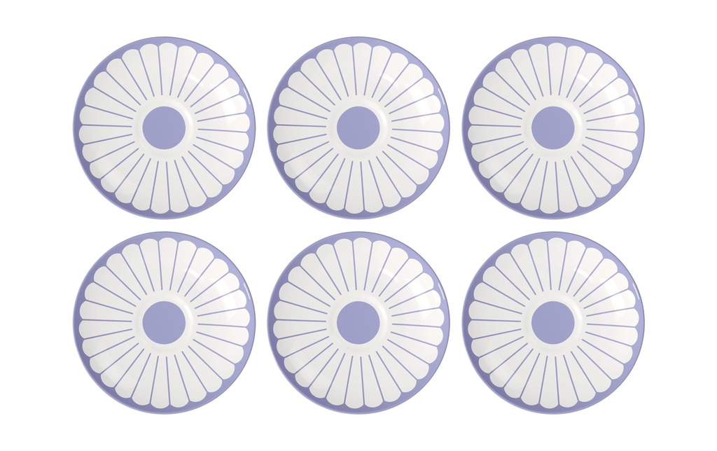 Villeroy & Boch Soucoupe Fleur 6 Pièce/s, Bleu