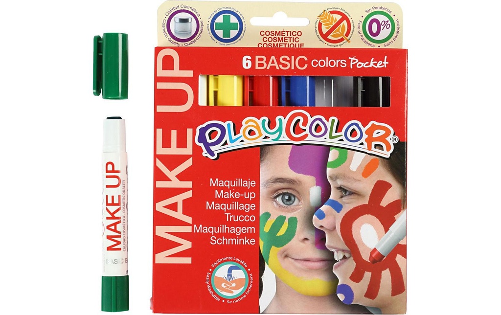 Eulenspiegel Couleur de maquillage Crayons 6 couleurs Basic